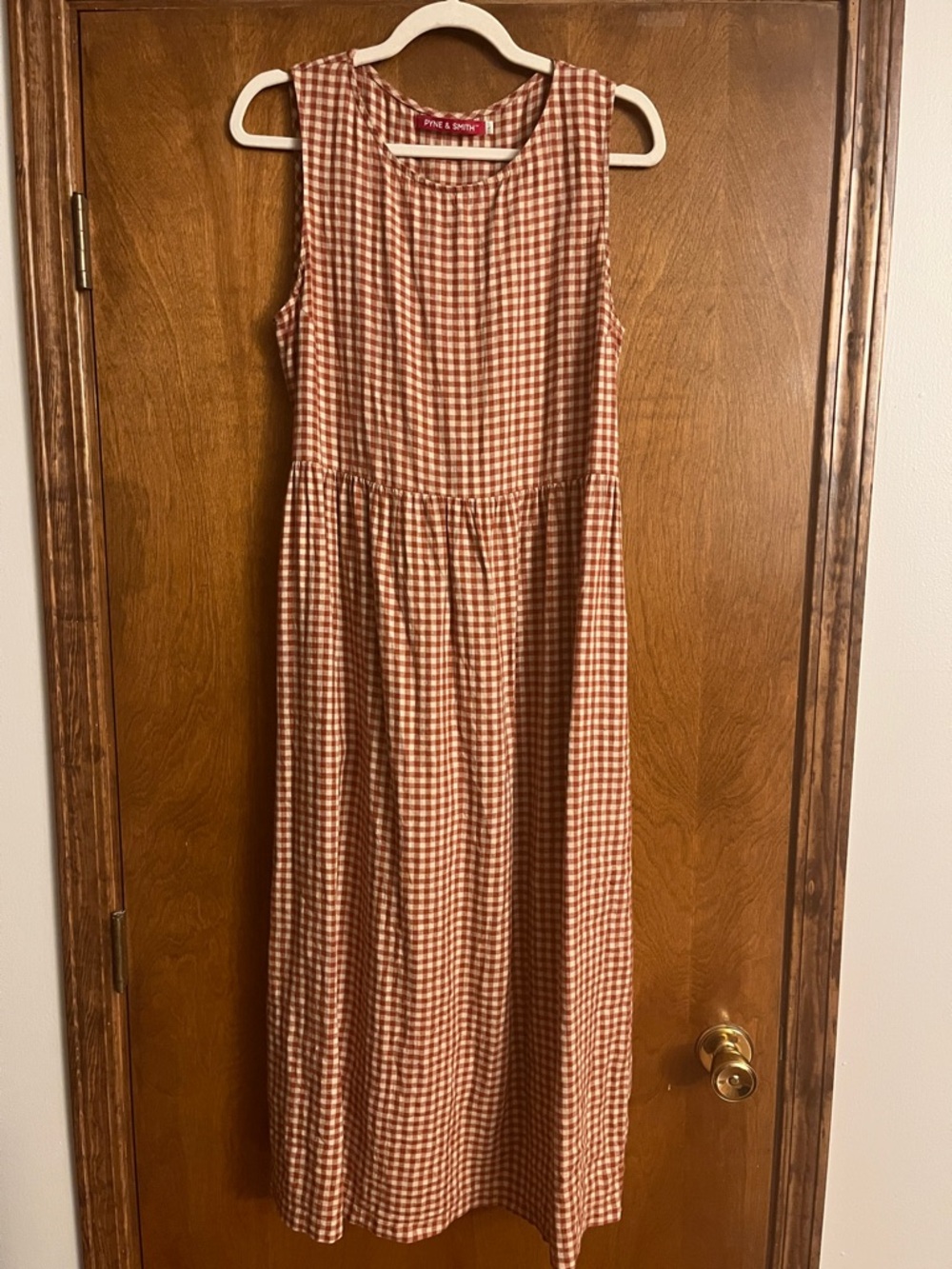 Pyne and Smith Gingham Linen Dress